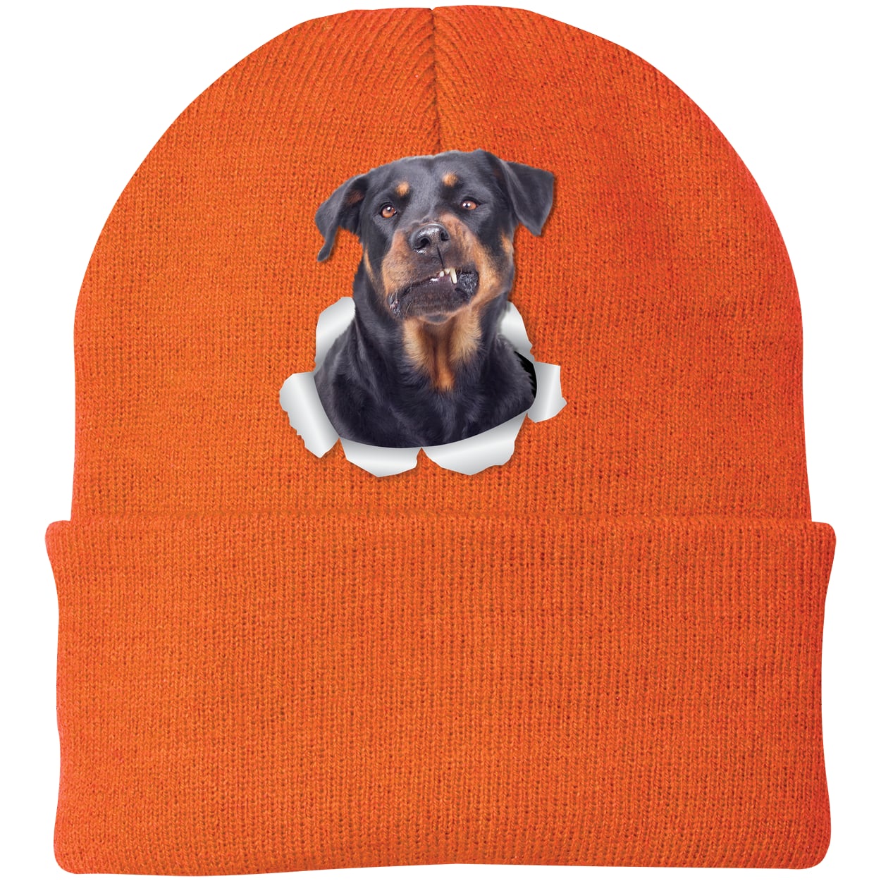CP90 Port & Company Knit Beanie - Neon Orange