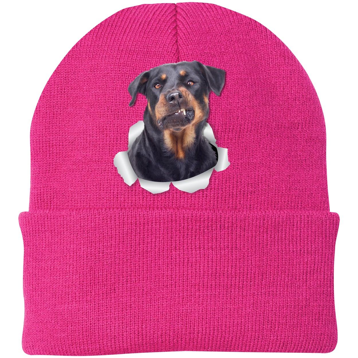 CP90 Port & Company Knit Beanie - Neon Pink
