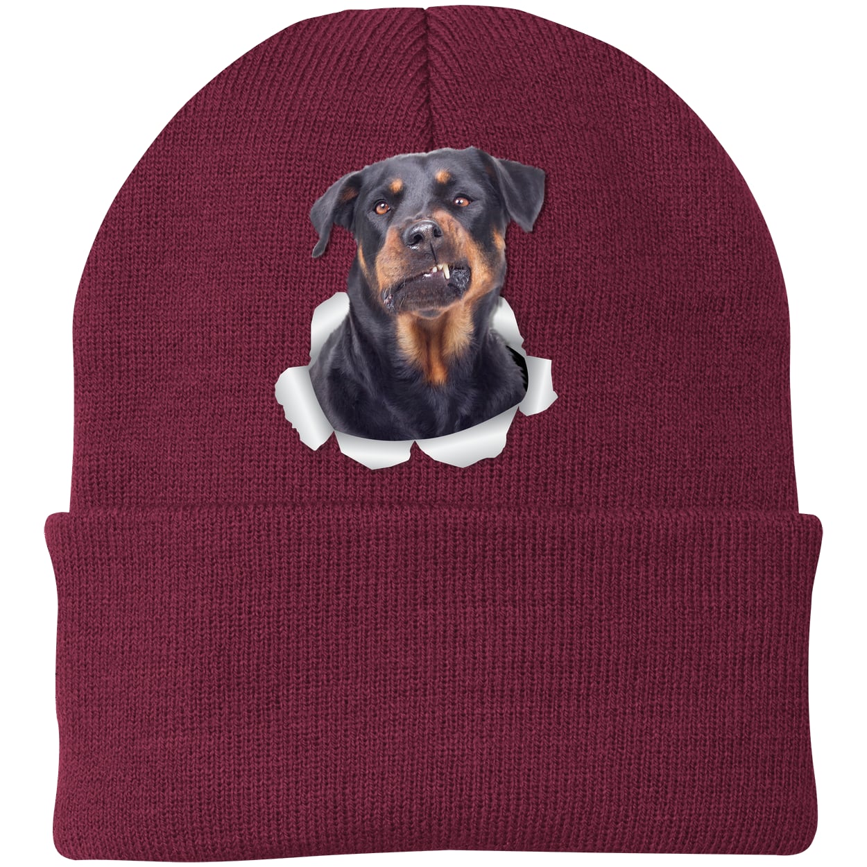 CP90 Port & Company Knit Beanie - Maroon