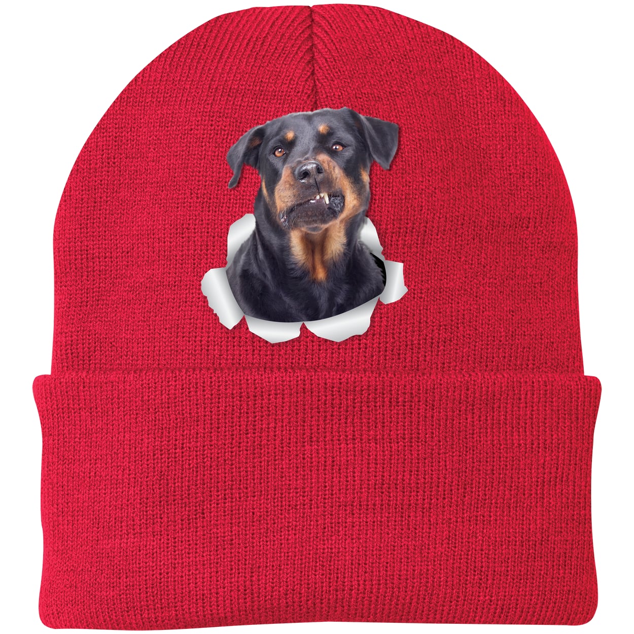 CP90 Port & Company Knit Beanie - Athletic Red