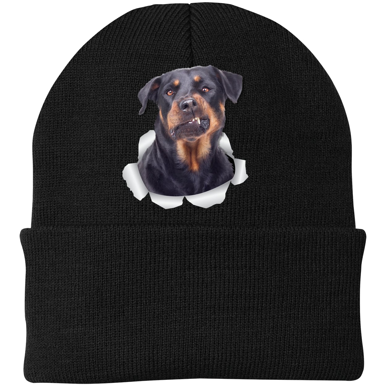 CP90 Port & Company Knit Beanie - Black