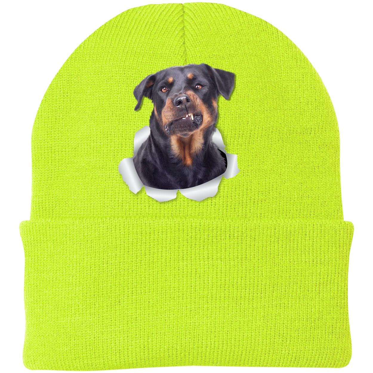 CP90 Port & Company Knit Beanie - Neon Yellow