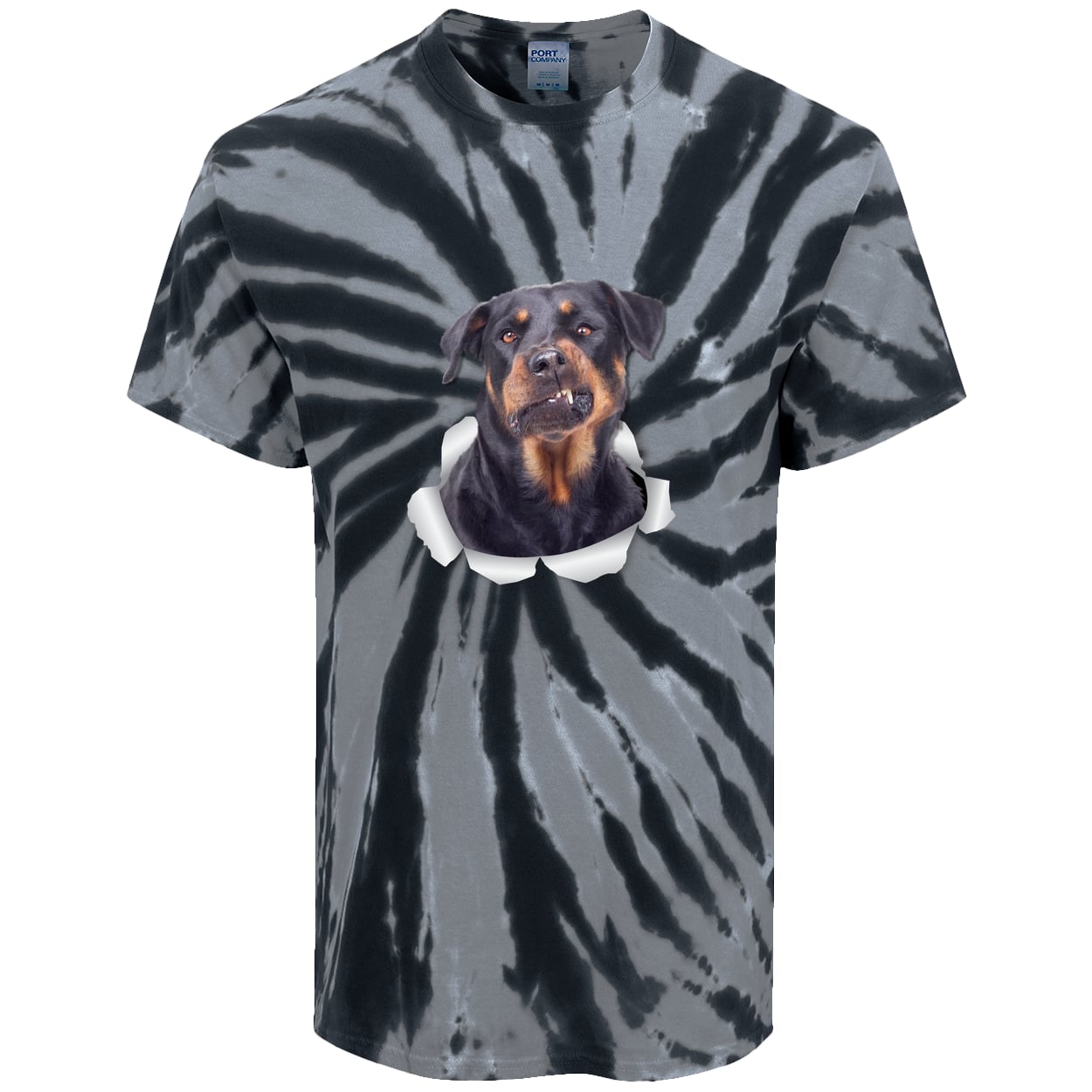 PC147 Port & Company Tie-Dye Tee - Black