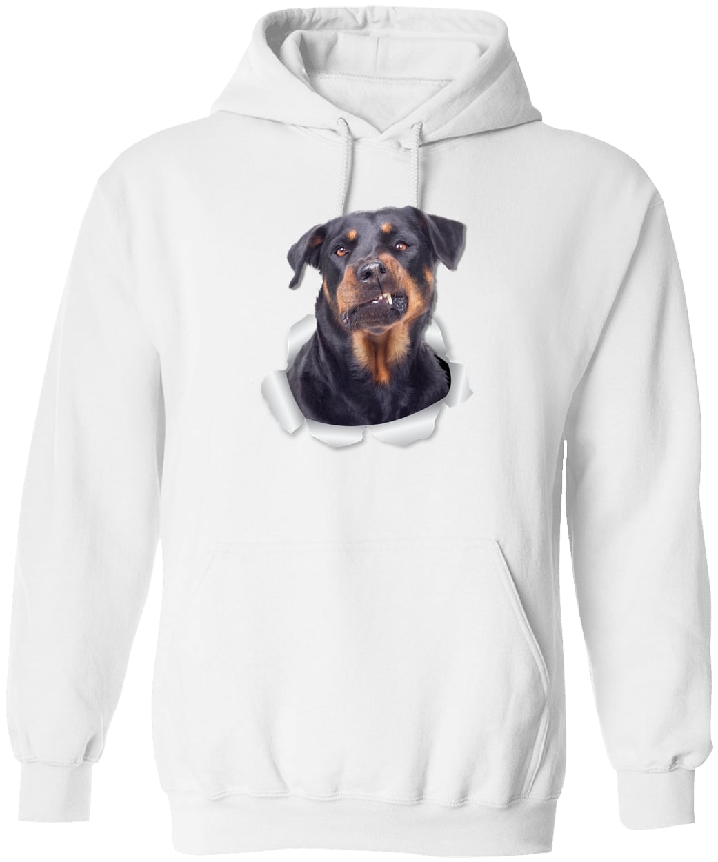 G185 Gildan Pullover Hoodie - White