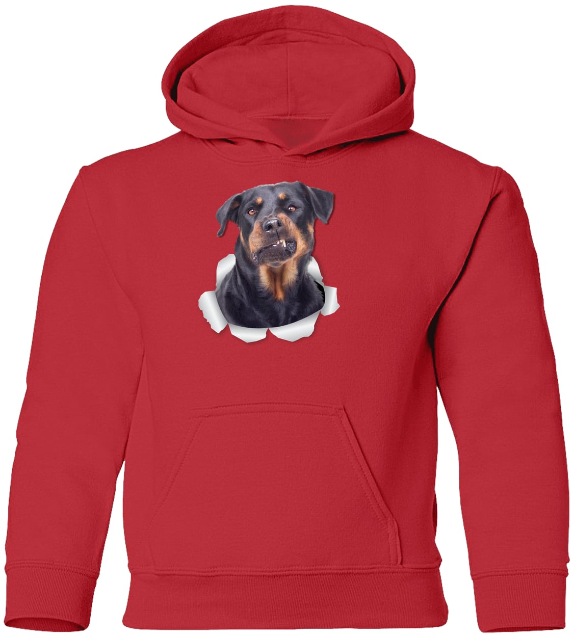 G185B Gildan Youth Pullover Hoodie - Red