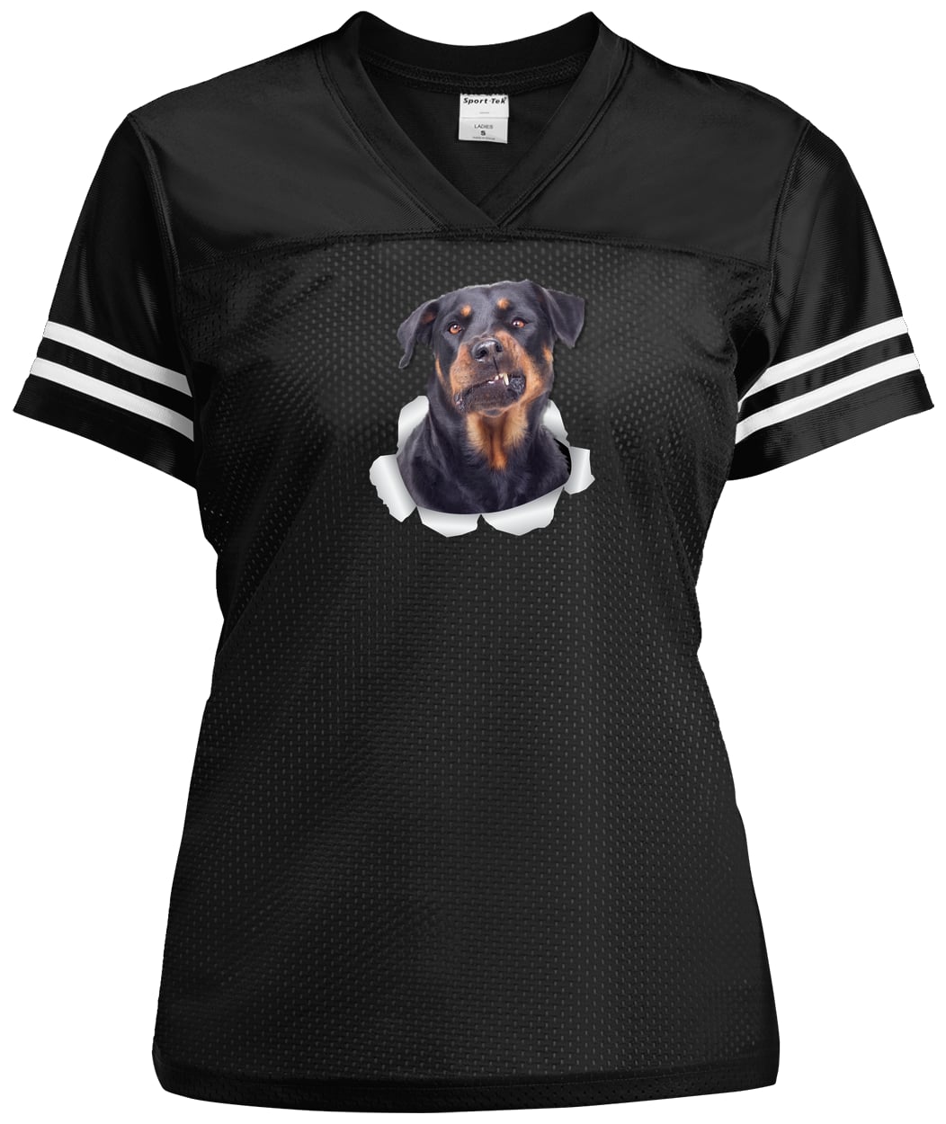 LST307 Sport-Tek Ladies' Replica Jersey - Black/White