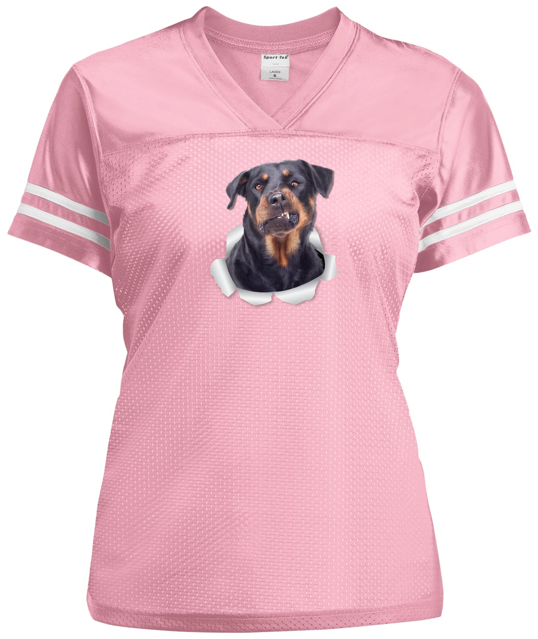 LST307 Sport-Tek Ladies' Replica Jersey - Light Pink/White