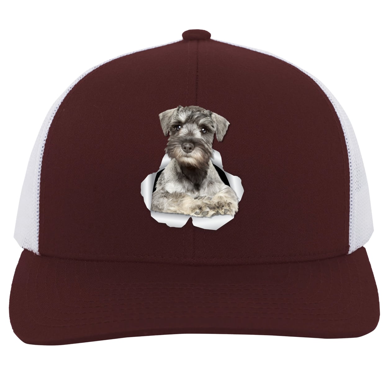 104C Trucker Snap Back - Maroon/White