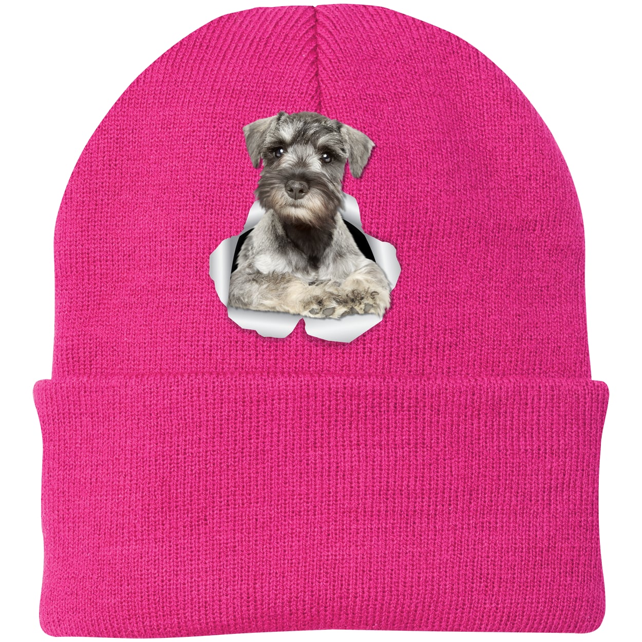 CP90 Port & Company Knit Beanie - Neon Pink