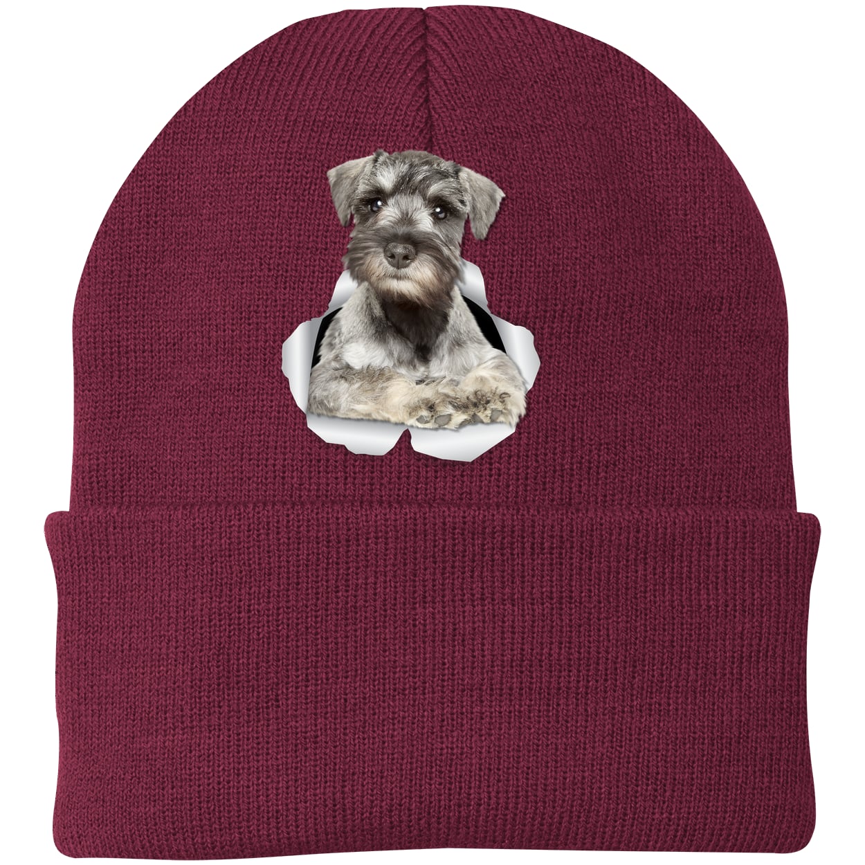 CP90 Port & Company Knit Beanie - Maroon