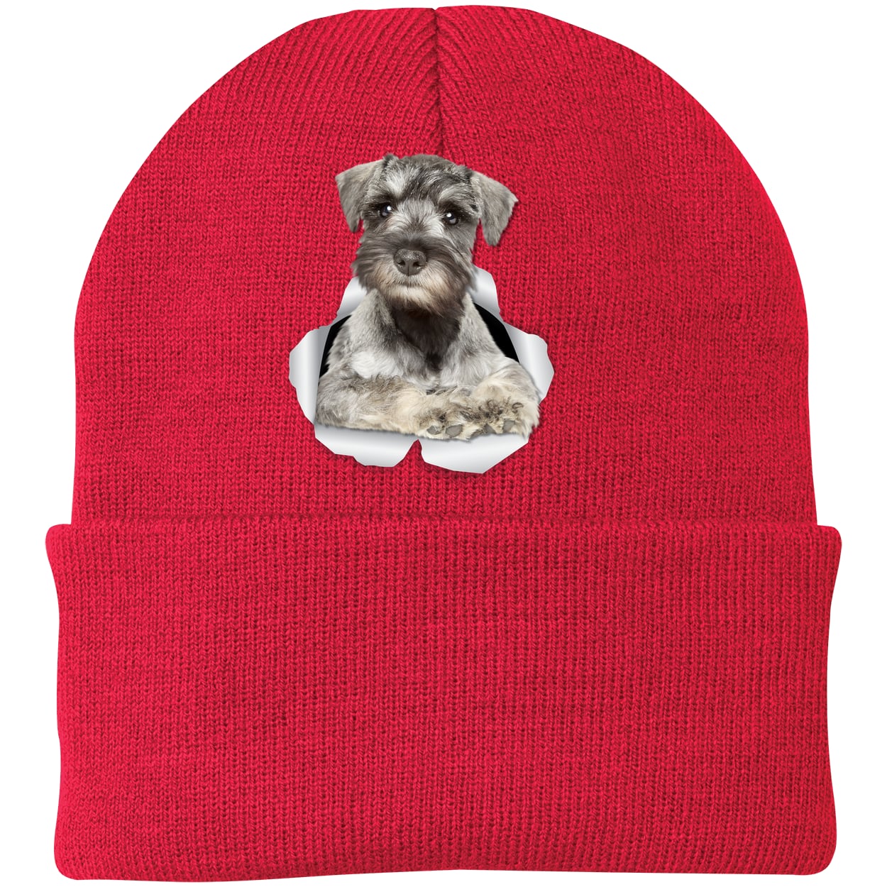 CP90 Port & Company Knit Beanie - Athletic Red