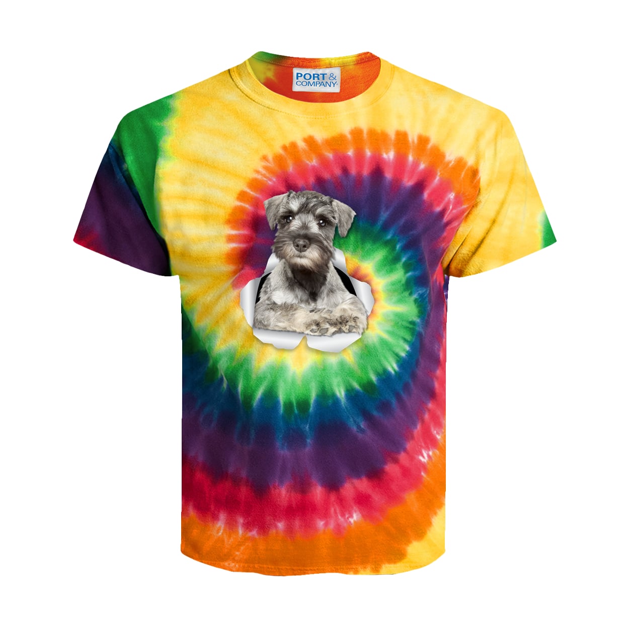 PC147Y Port & Company Kids Tie-Dye Tee - Rainbow