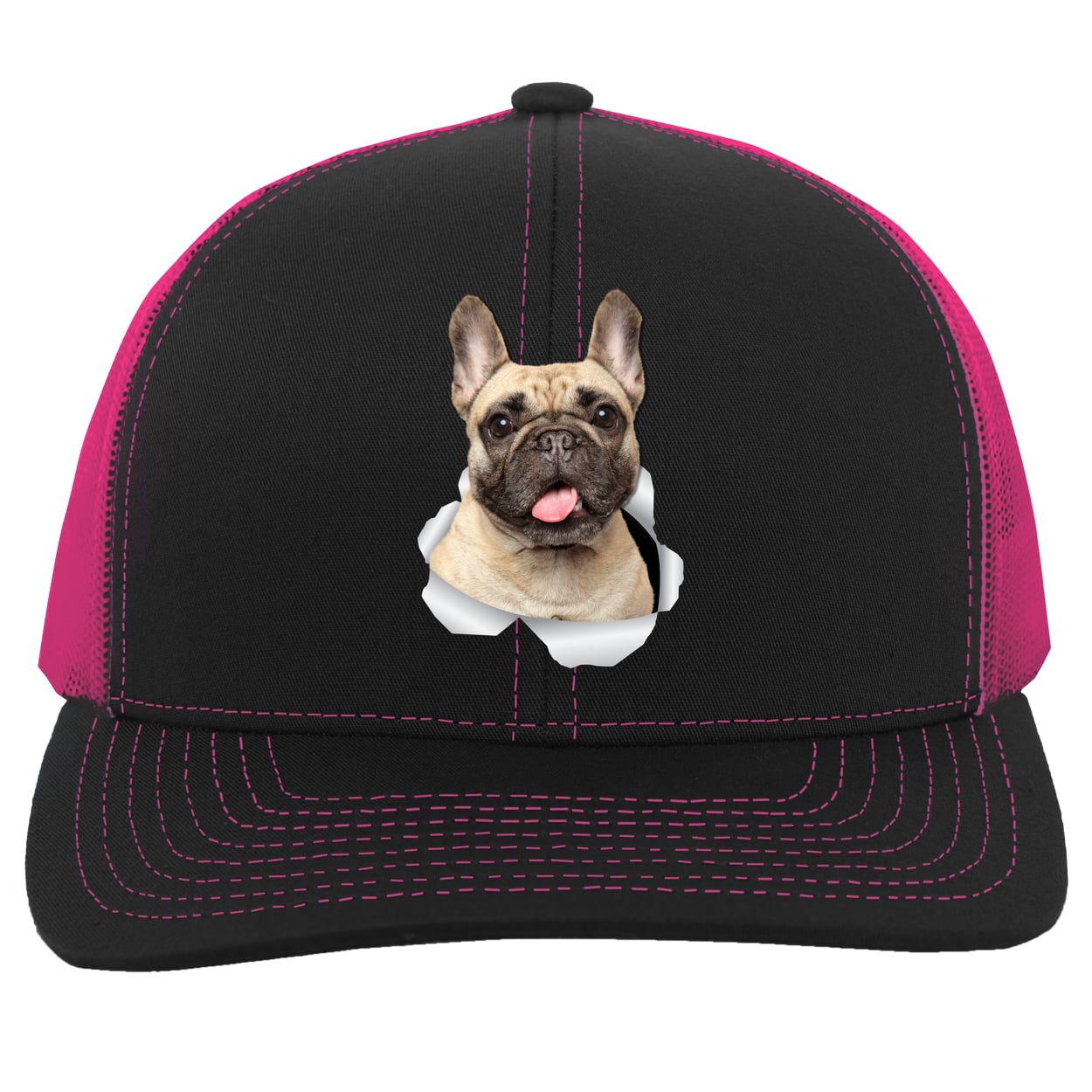 104C Trucker Snap Back - Black/Pink