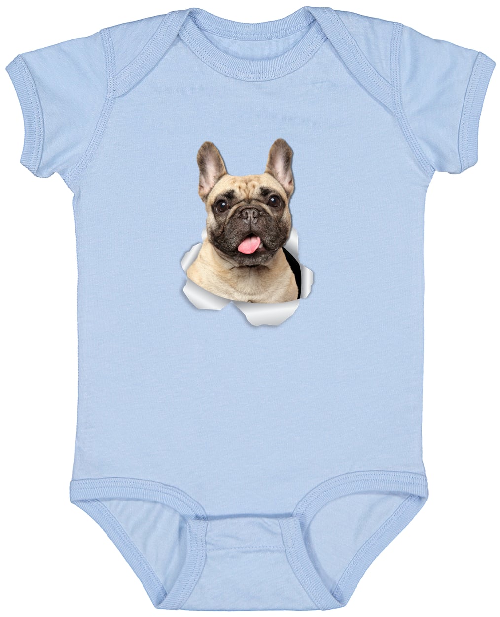4424 Infant Fine Jersey Bodysuit - Light Blue