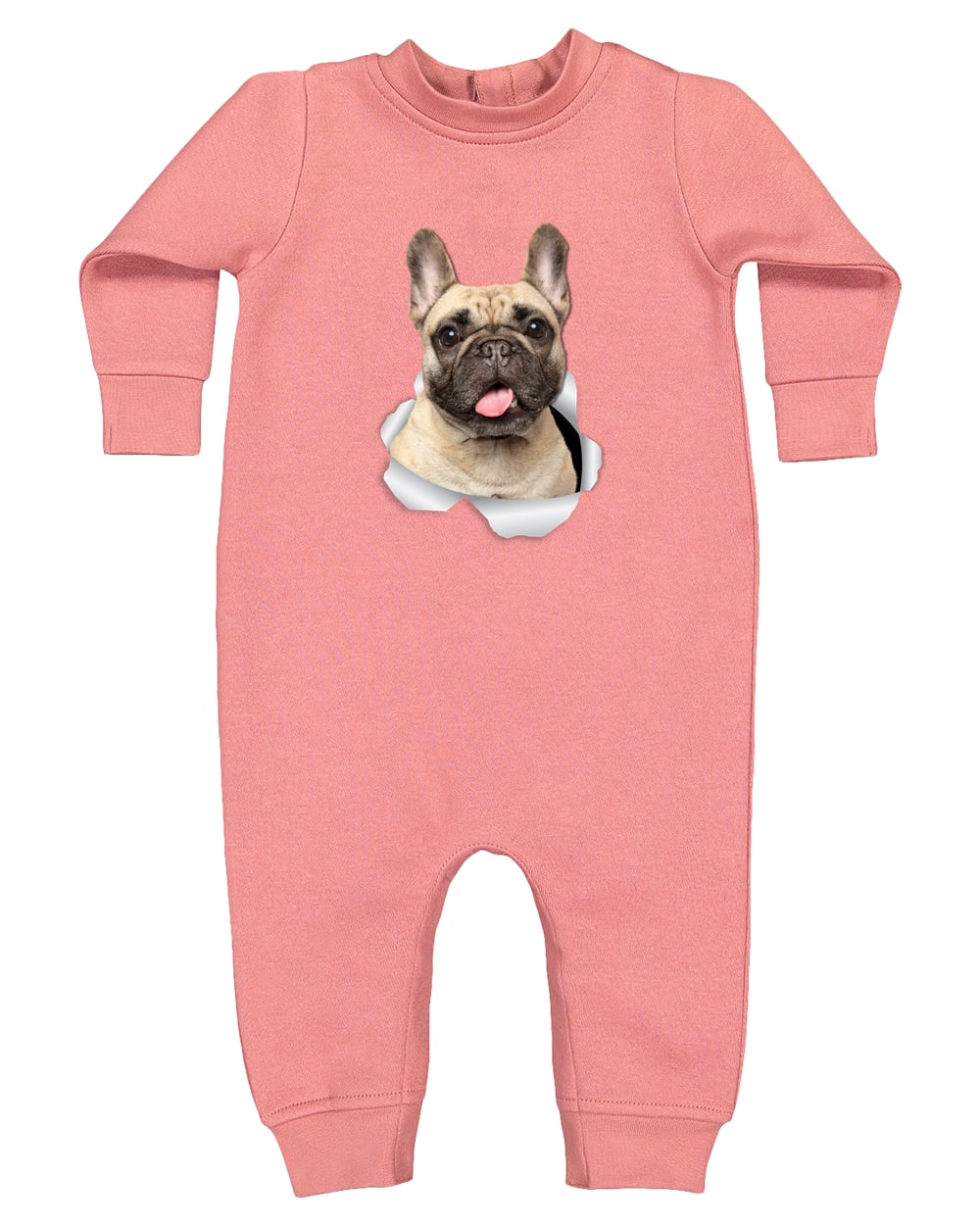 4447 Rabbit Skins Infant Fleece One-Piece Bodysuit - Mauvelous