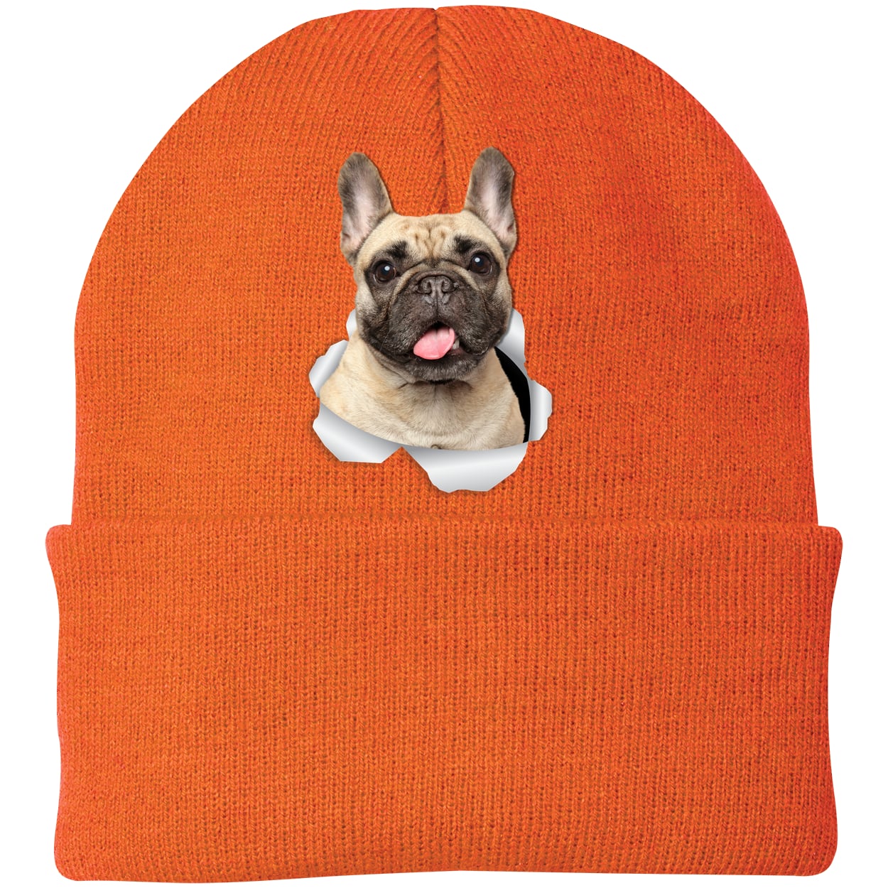 CP90 Port & Company Knit Beanie - Neon Orange