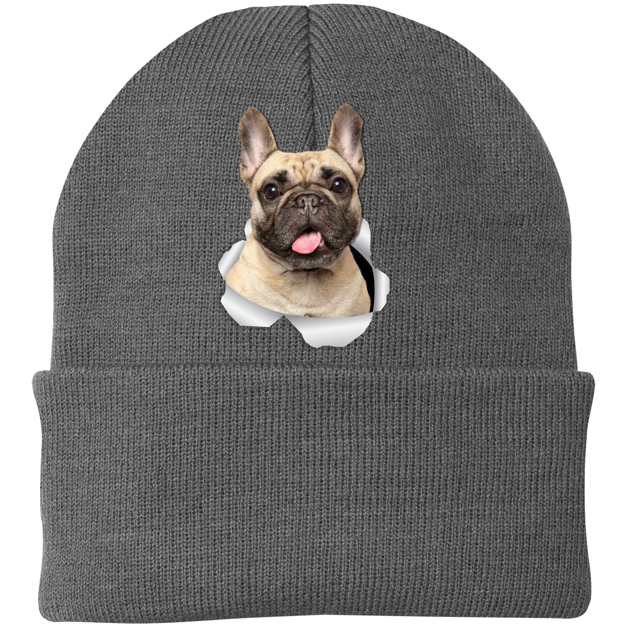 CP90 Port & Company Knit Beanie - Athletic Oxford