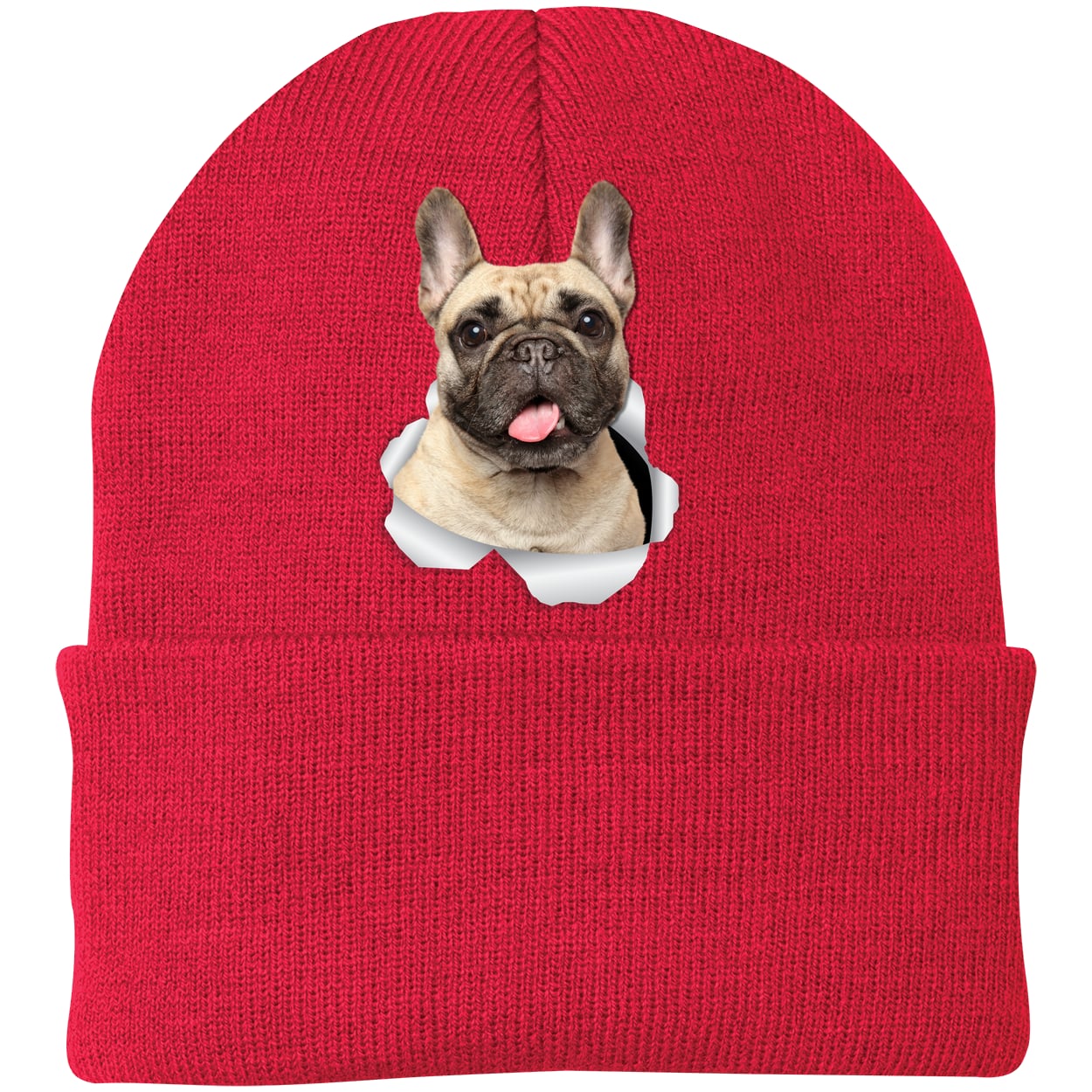 CP90 Port & Company Knit Beanie - Athletic Red