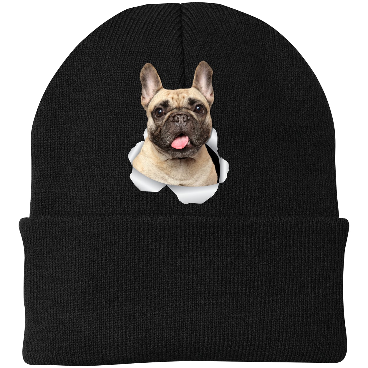 CP90 Port & Company Knit Beanie - Black