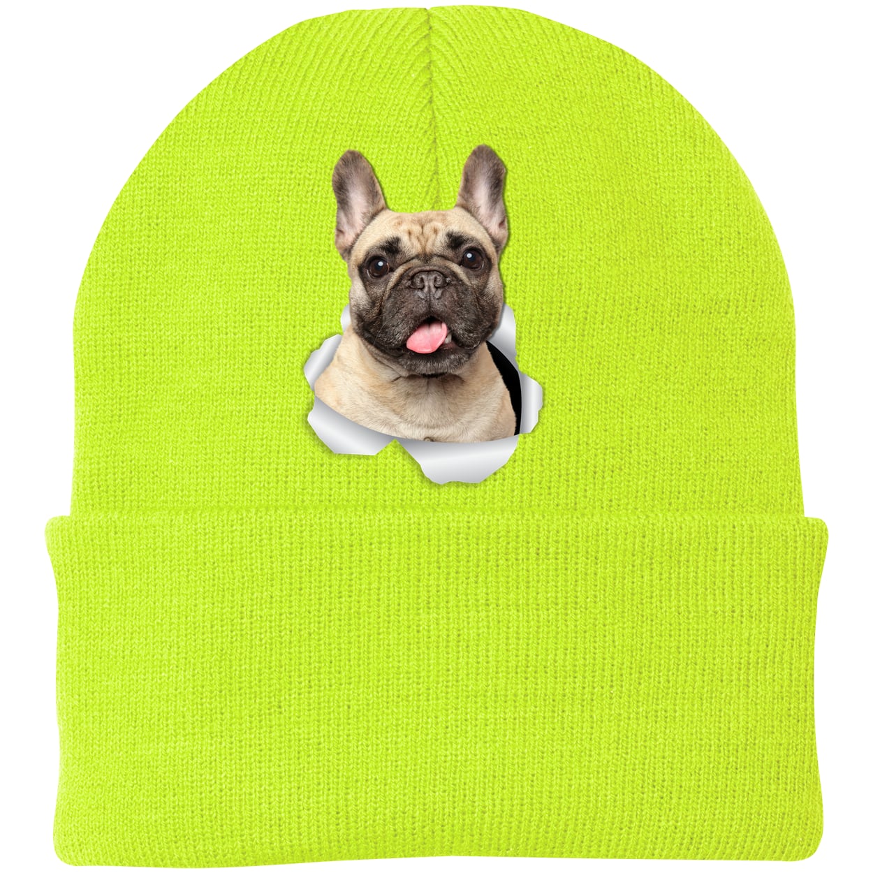 CP90 Port & Company Knit Beanie - Neon Yellow