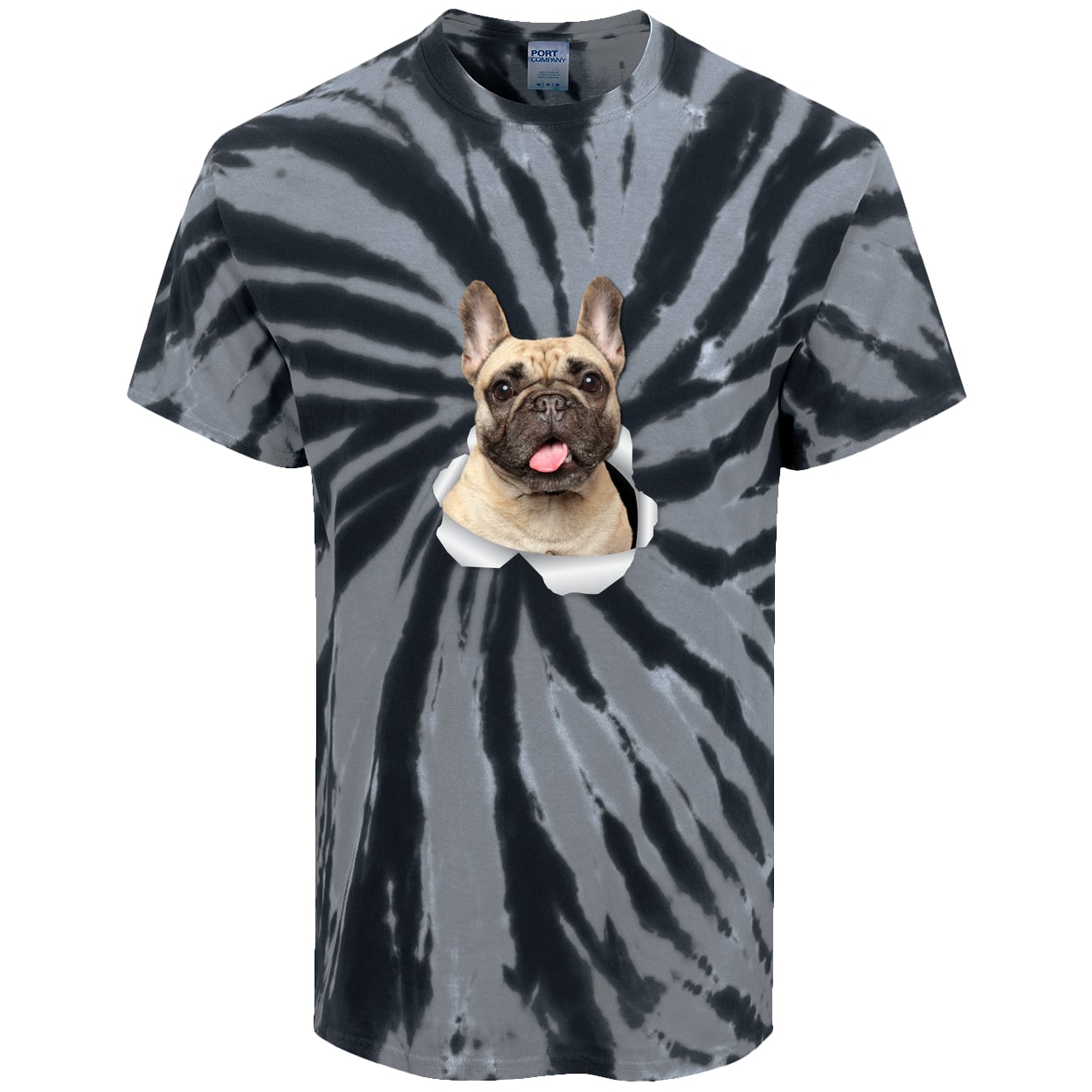 PC147 Port & Company Tie-Dye Tee - Black