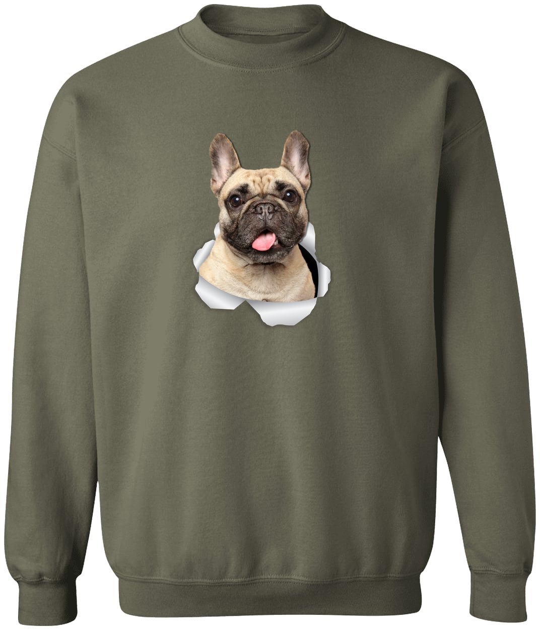 G180 Gildan Crewneck Pullover Sweatshirt - Military Green