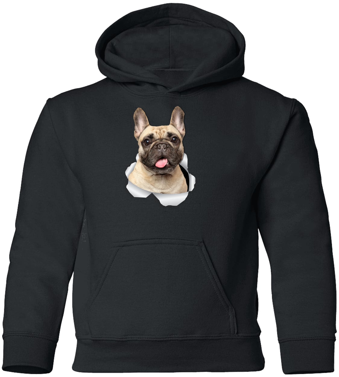 G185B Gildan Youth Pullover Hoodie - Black