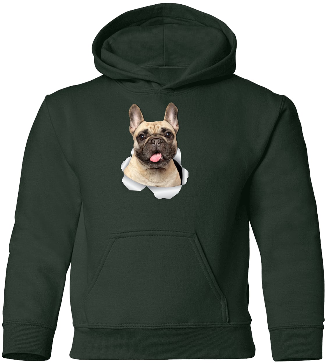 G185B Gildan Youth Pullover Hoodie - Forest Green
