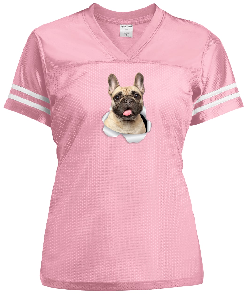 LST307 Sport-Tek Ladies' Replica Jersey - Light Pink/White