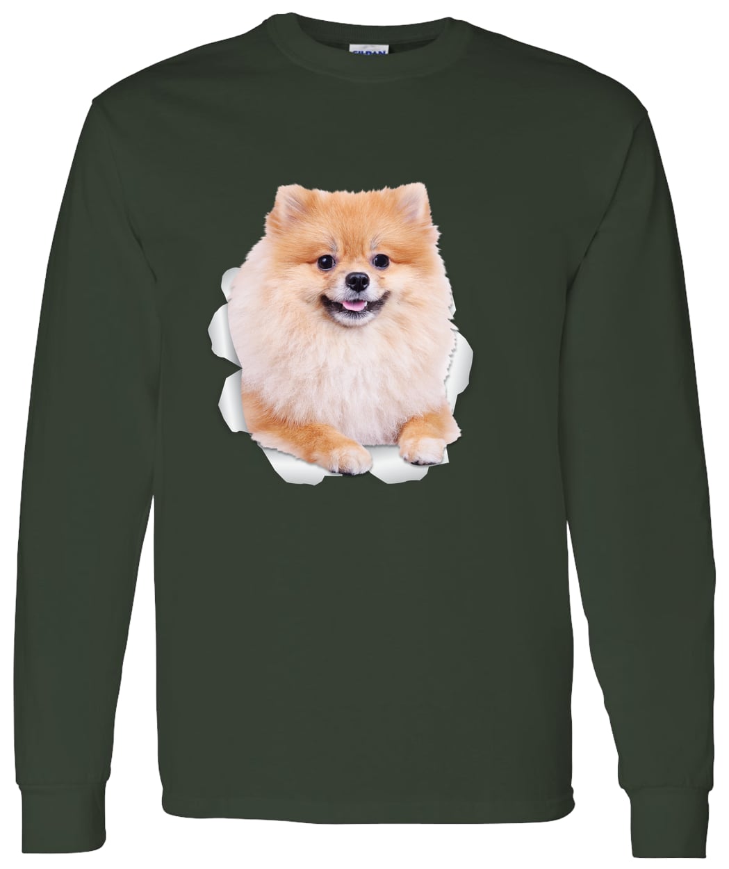 G540 LS T-Shirt 5.3 oz. - Forest Green