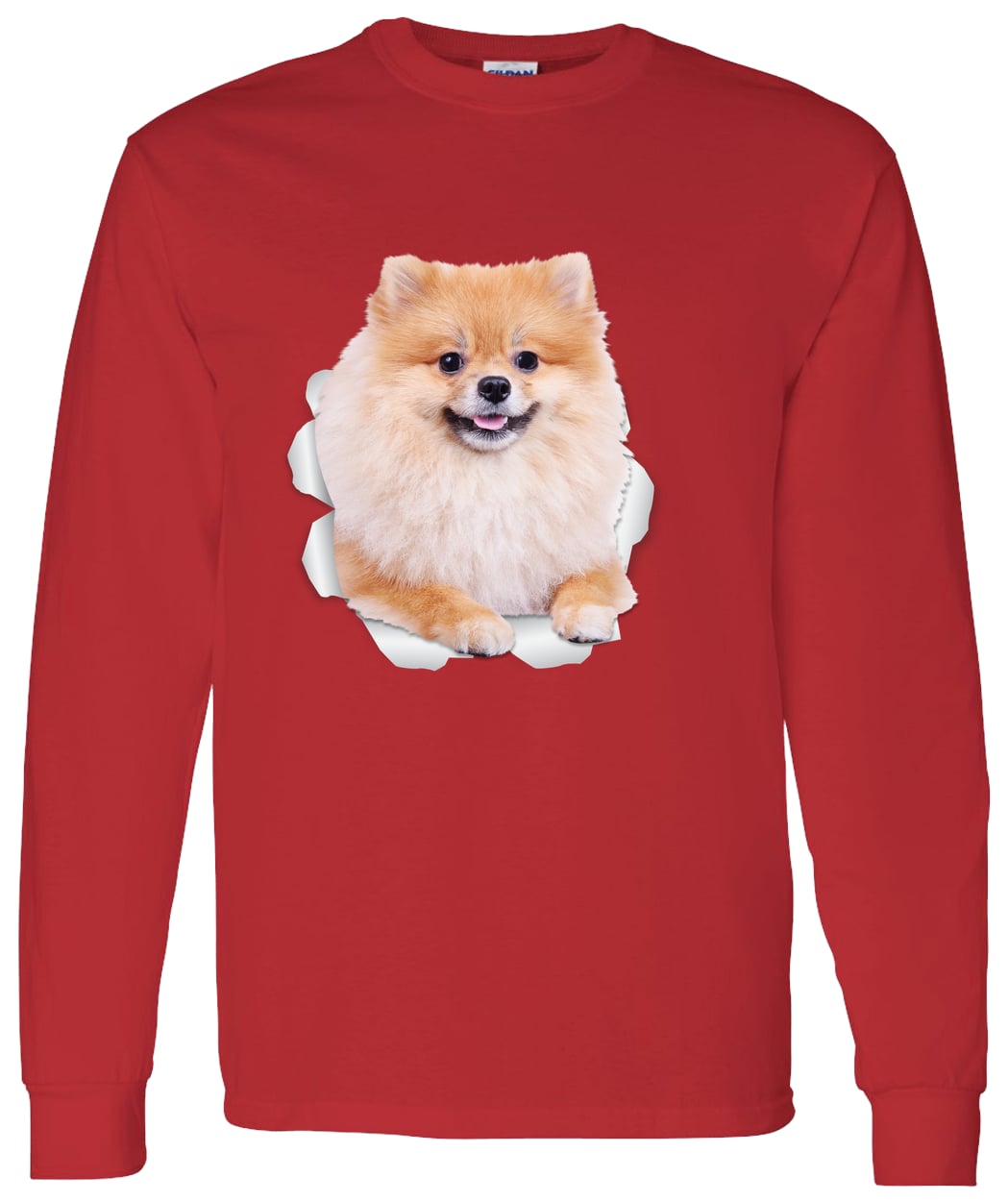 G540 LS T-Shirt 5.3 oz. - Red