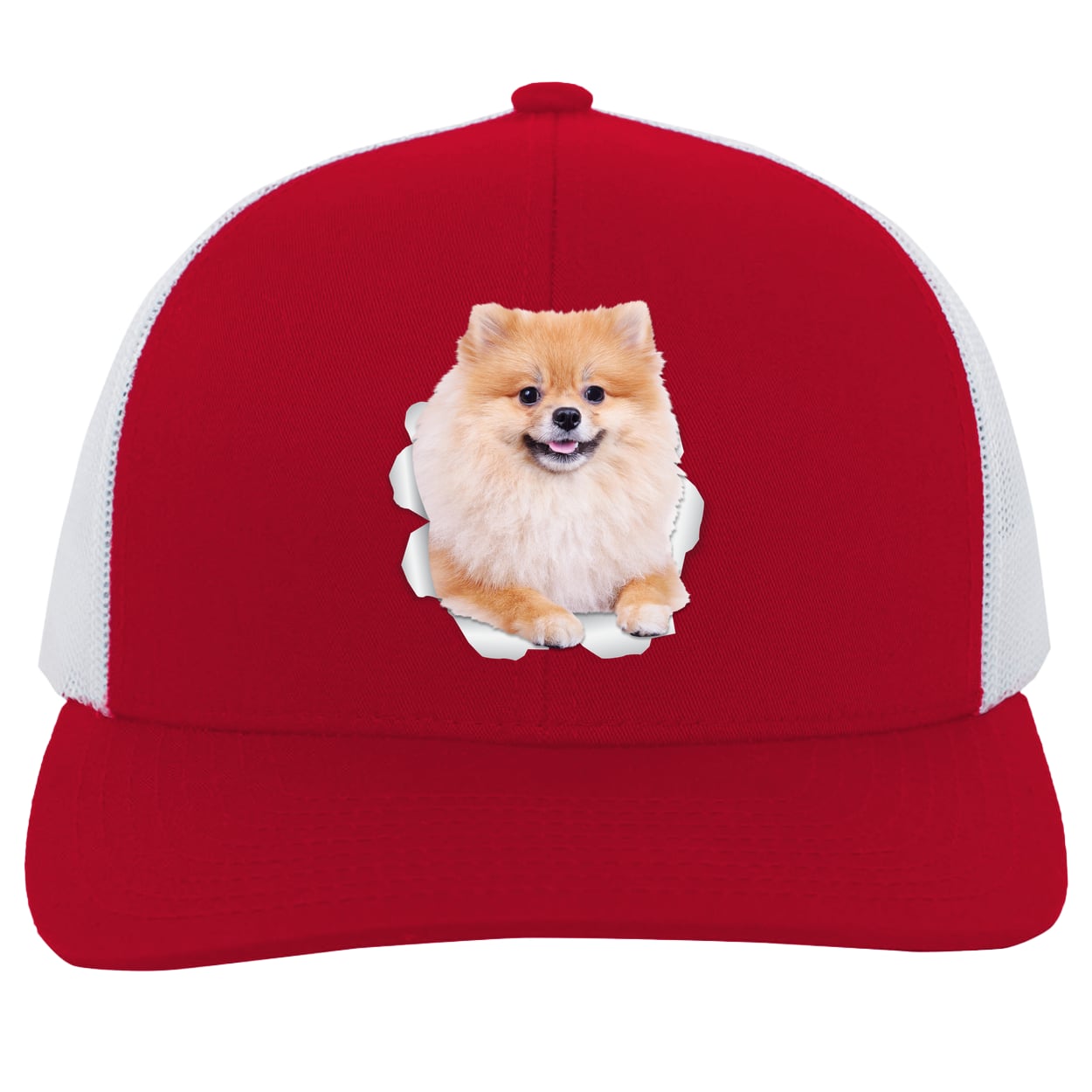 104C Trucker Snap Back - Red/White