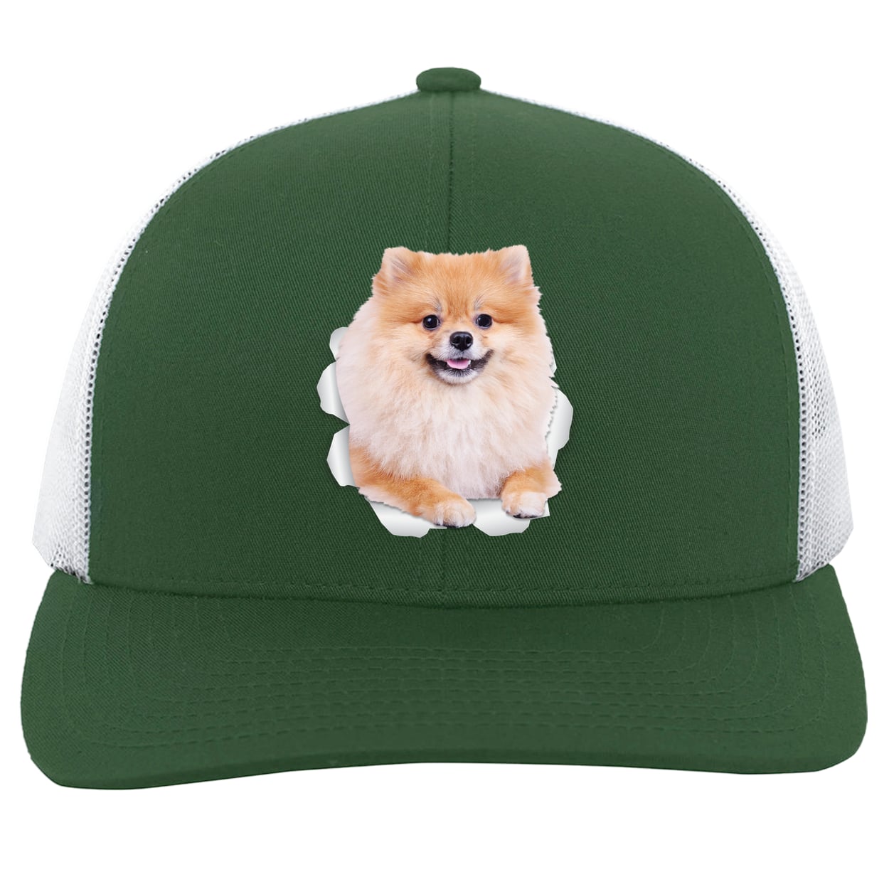 104C Trucker Snap Back - Dark Green/White