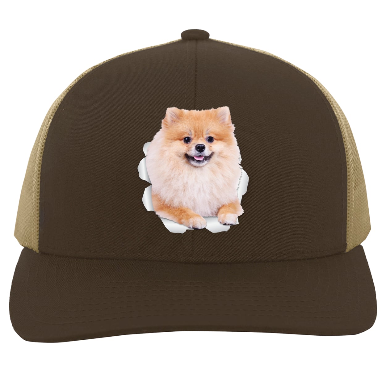 104C Trucker Snap Back - Brown/Khaki