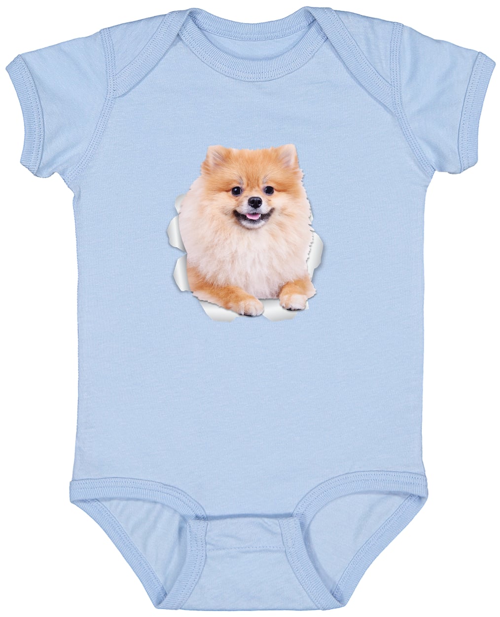 4424 Infant Fine Jersey Bodysuit - Light Blue