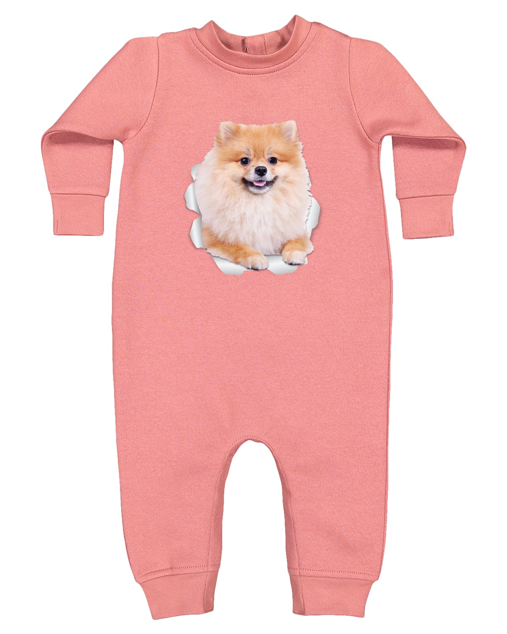 4447 Rabbit Skins Infant Fleece One-Piece Bodysuit - Mauvelous