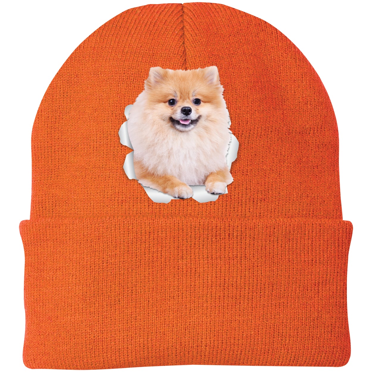 CP90 Port & Company Knit Beanie - Neon Orange
