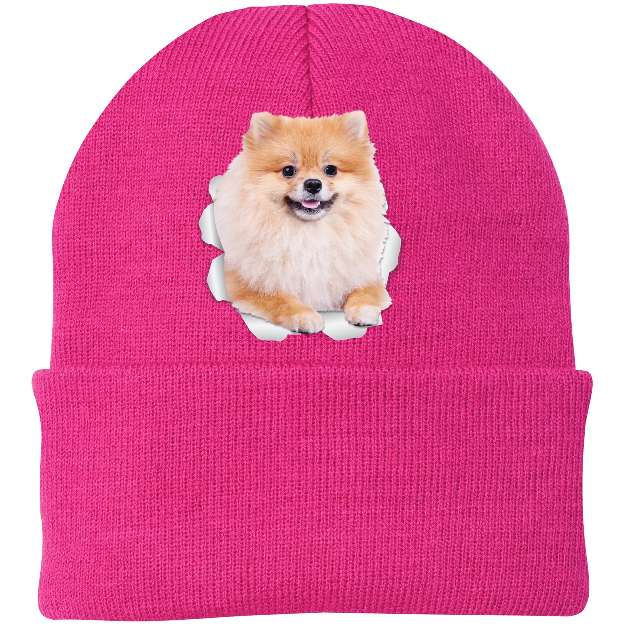 CP90 Port & Company Knit Beanie - Neon Pink