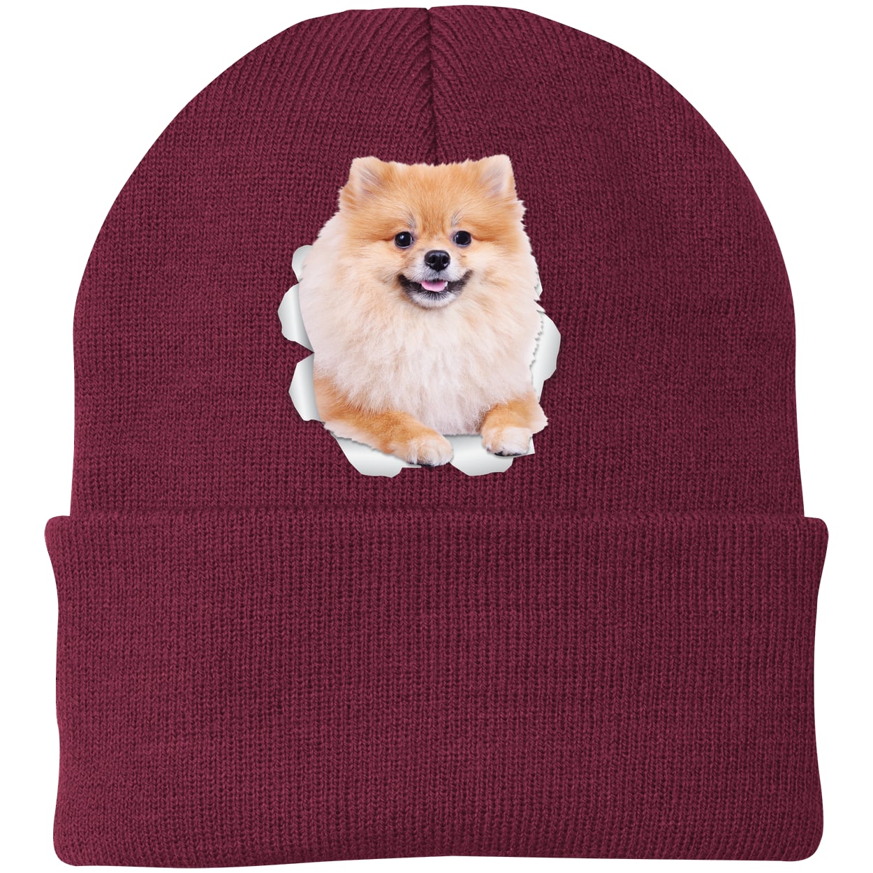 CP90 Port & Company Knit Beanie - Maroon