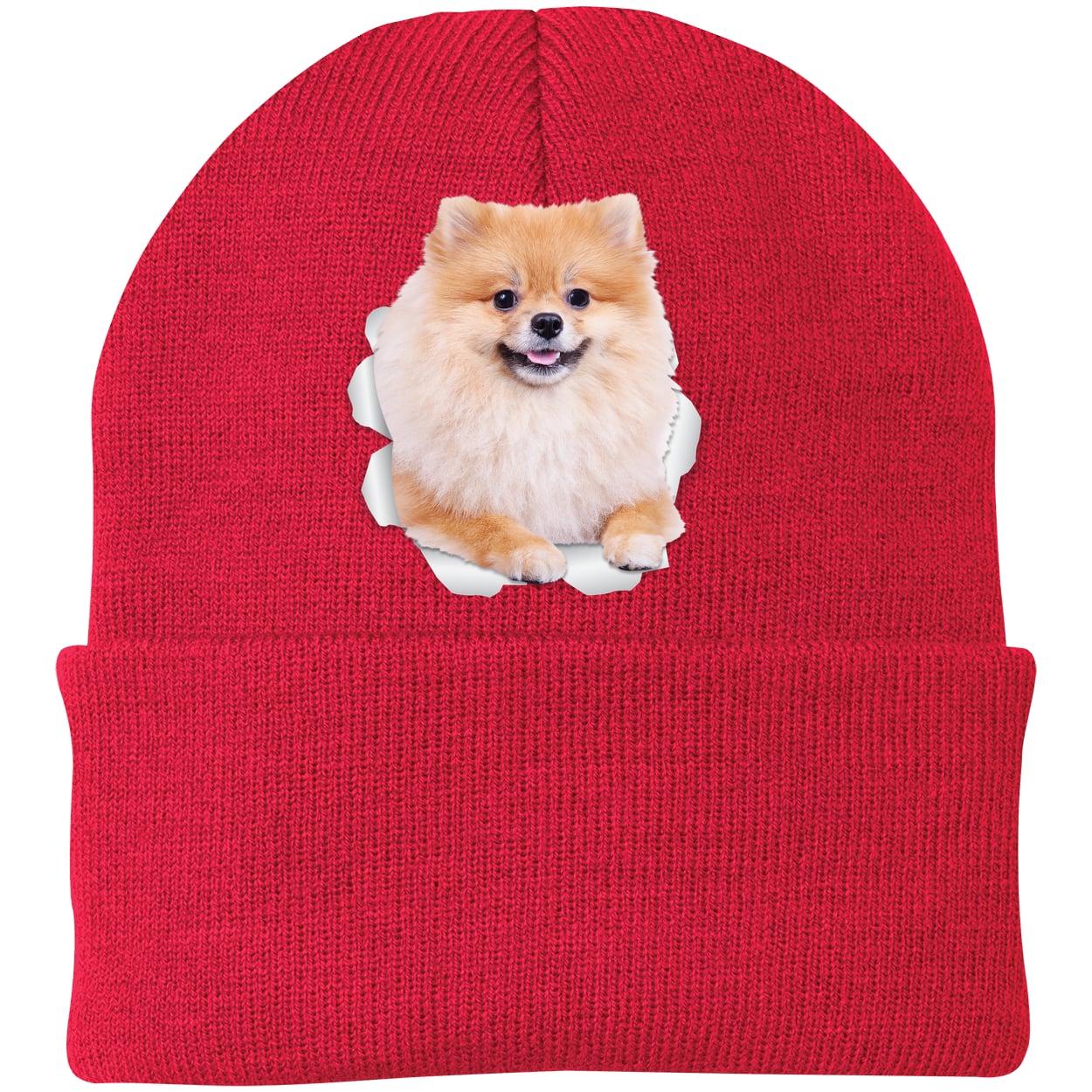 CP90 Port & Company Knit Beanie - Athletic Red