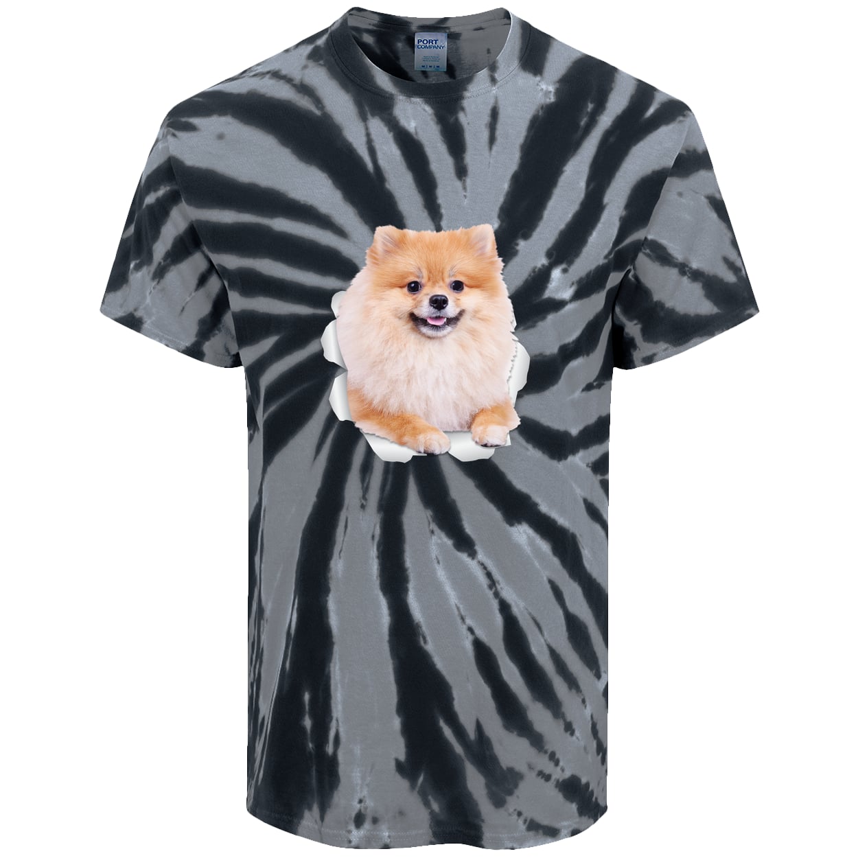 PC147 Port & Company Tie-Dye Tee - Black