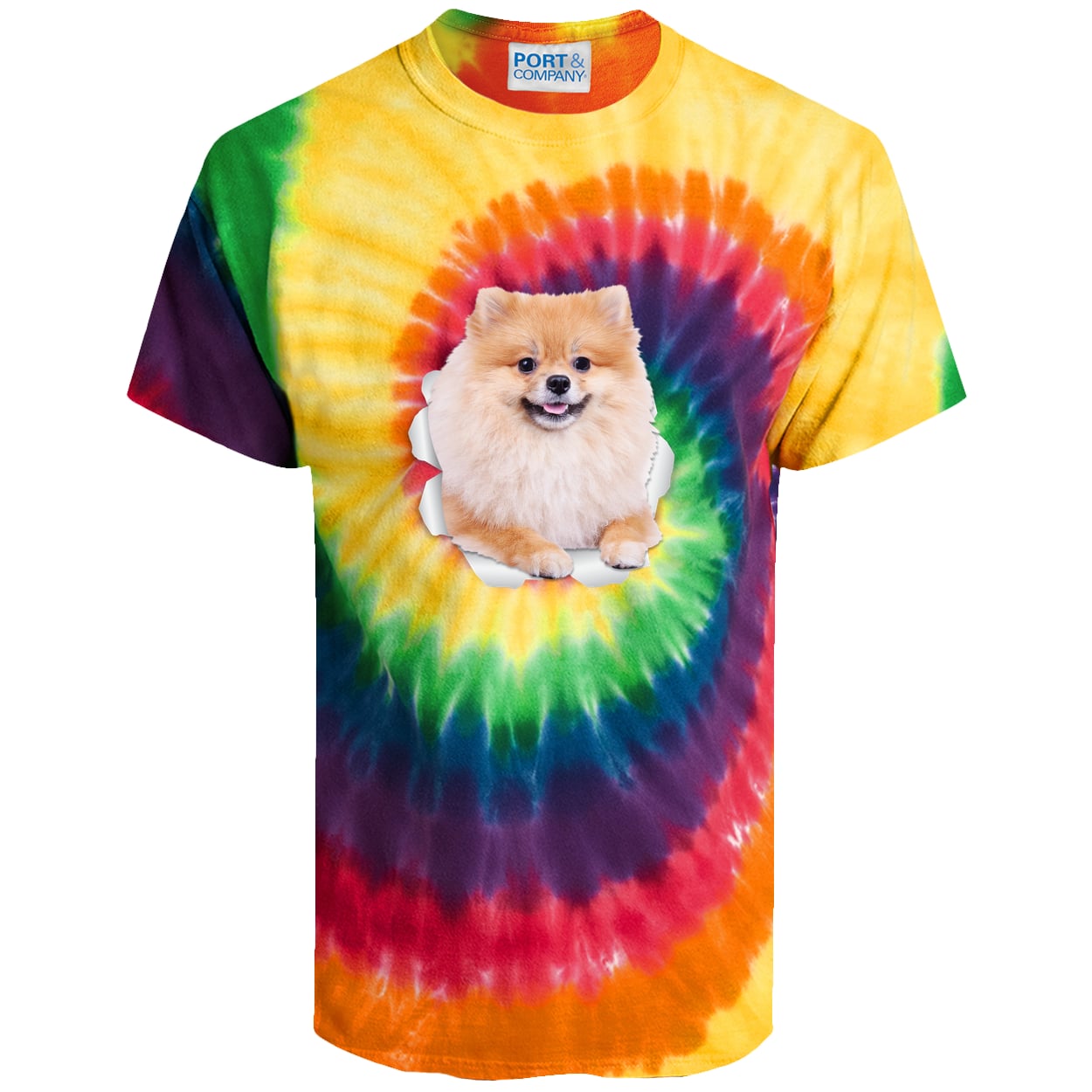 PC147 Port & Company Tie-Dye Tee - Rainbow
