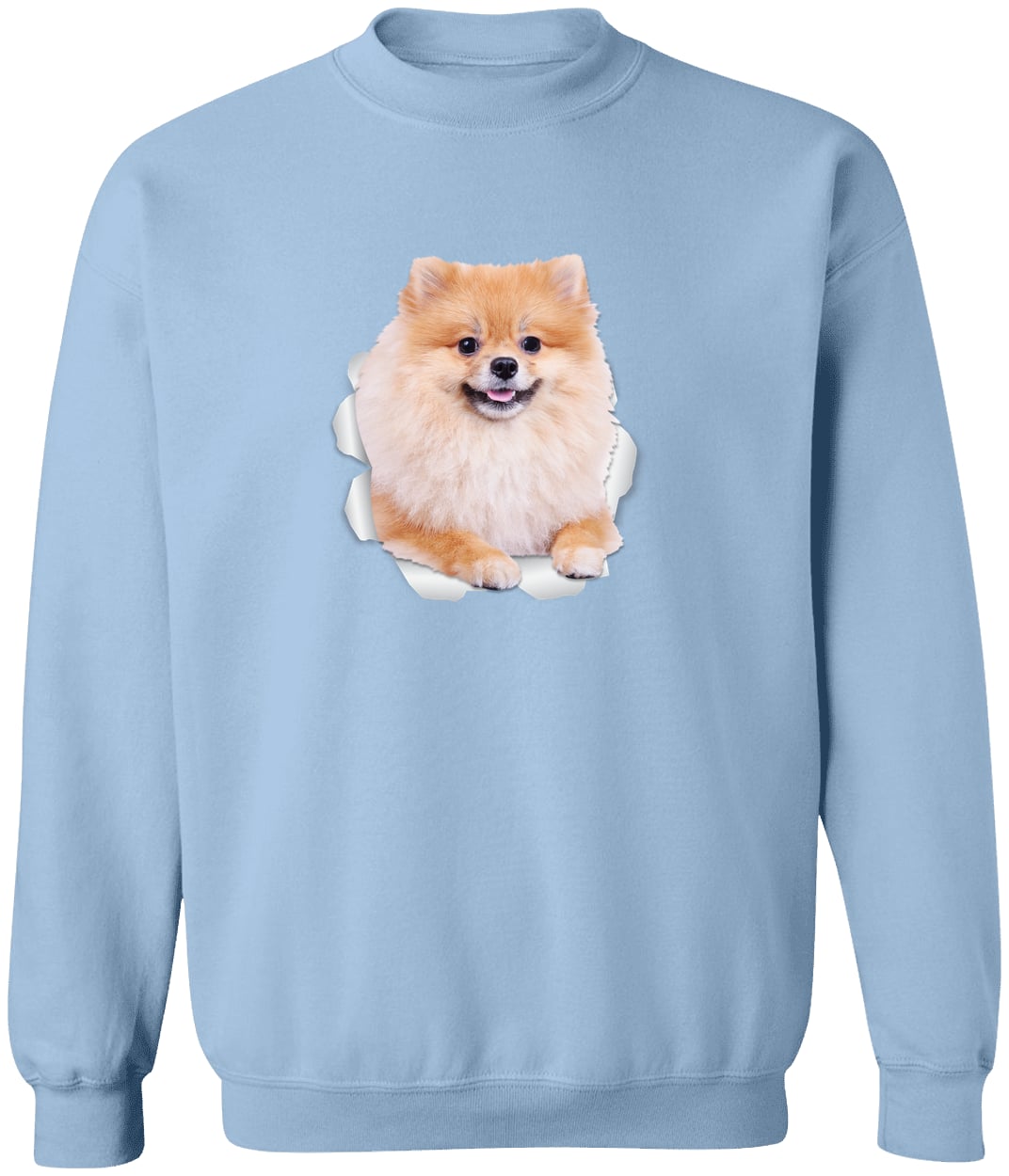 G180 Gildan Crewneck Pullover Sweatshirt - Light Blue