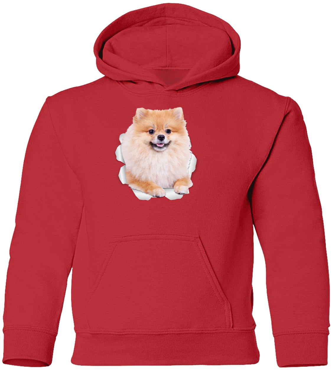 G185B Gildan Youth Pullover Hoodie - Red