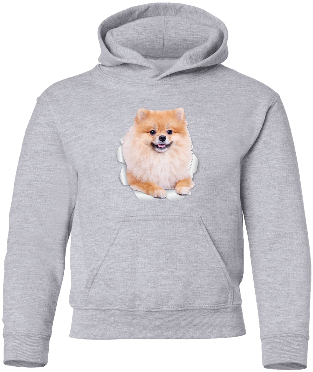 G185B Gildan Youth Pullover Hoodie - Sport Grey