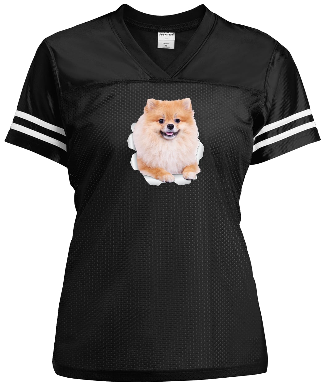 LST307 Sport-Tek Ladies' Replica Jersey - Black/White