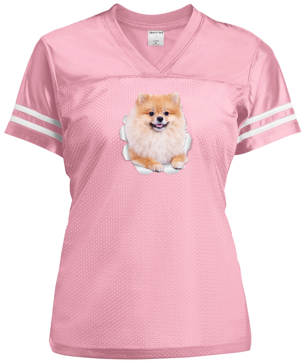 LST307 Sport-Tek Ladies' Replica Jersey - Light Pink/White