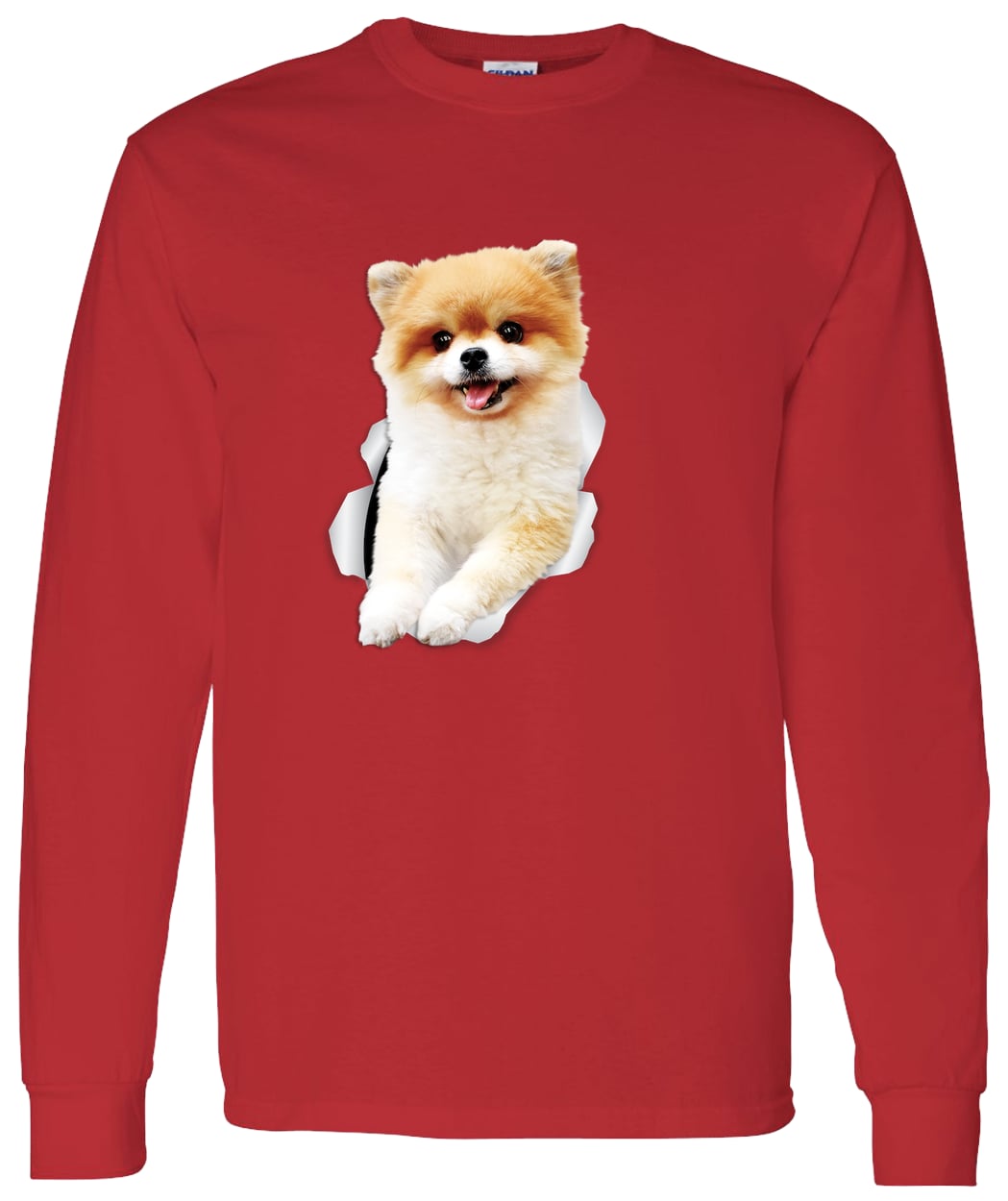 G540 LS T-Shirt 5.3 oz. - Red