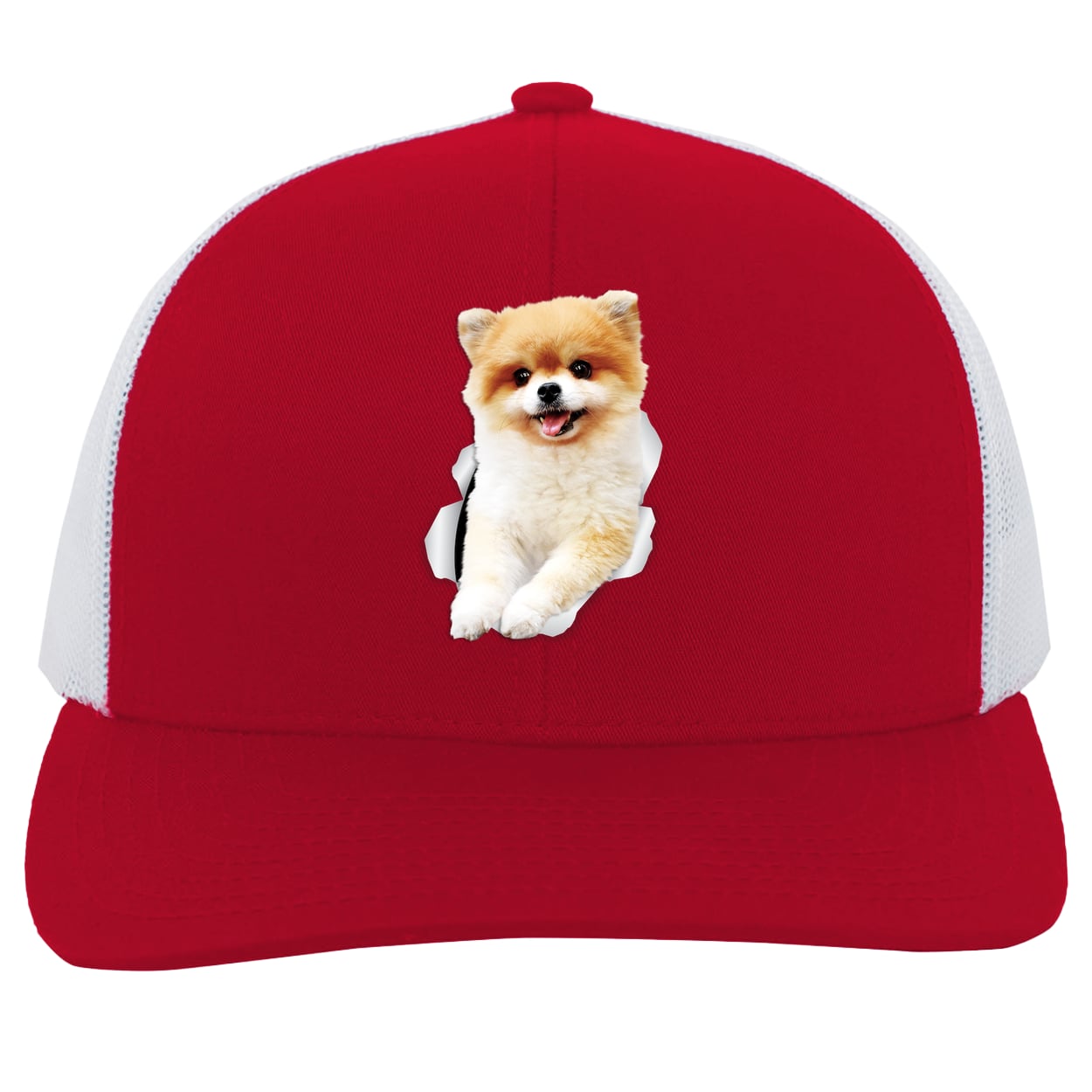 104C Trucker Snap Back - Red/White