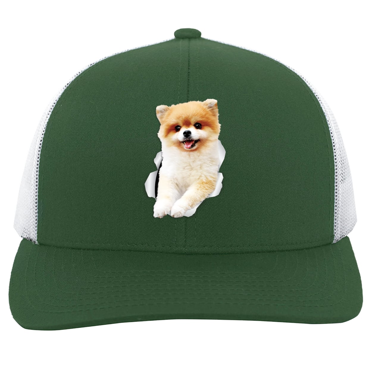 104C Trucker Snap Back - Dark Green/White